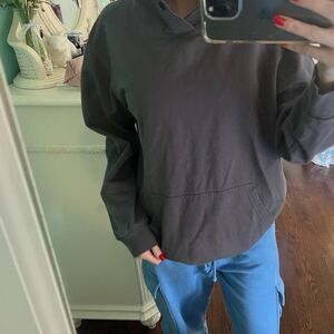 Dark grey hoodie